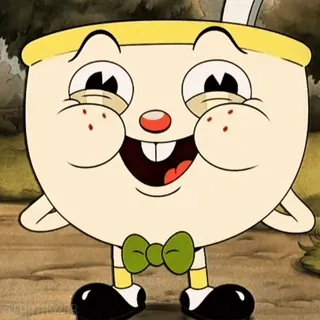 🧨 Mugman Cuphead dessin animé, Mugman, Cuphead, jeu vidéo, animation, personnage whatsapp sticker