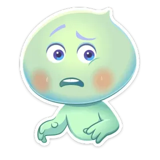 ▫️ 22 Soul dessin animé, animation, personnage, âme, Disney, Pixar telegram sticker