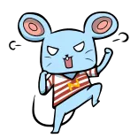 🐭 cartoon, mouse, animal, character, angry, illustration telegram sticker
