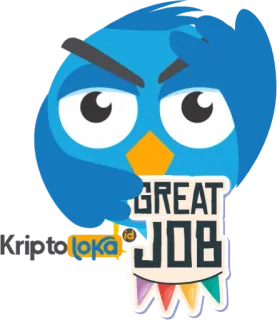 😁 GREAT JOB птица, праздник, отлично, позитив, поддержка whatsapp sticker