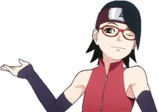 💁‍♀ Sarada Uchiha Boruto Аниме, Наруто, Сарада Учиха, Боруто, Персонаж, Ниндзя telegram sticker
