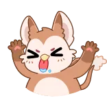 😝 cartoon, animal, funny, cute, expression, illustration telegram sticker