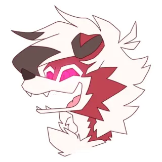 😝 Lycanroc Pokemon โปเกมอน, วิดีโอเกม, ไลแคนร็อก, สุนัข telegram sticker