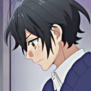 😤 Anime, Junge, Seitenprofil, Teenager, Charakter telegram sticker