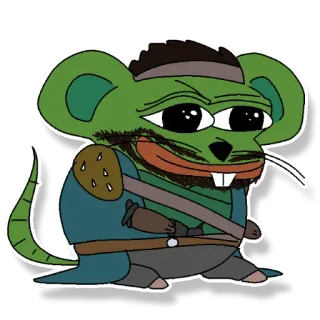 😀 pepe, maus, meme, internetkultur, comic, figur telegram sticker