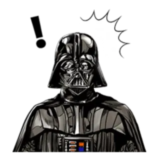 ❗️ Darth Vader Star Wars Darth Vader, Star Wars, méchant, science-fiction, militaire telegram sticker