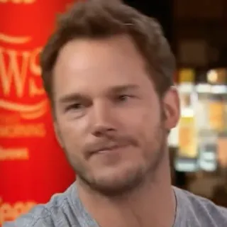 🐁 Chris Pratt aktor, selebriti, pria, potret telegram sticker