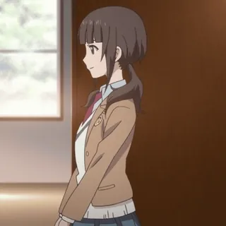 ✊ 动漫, 女孩, 制服, 可爱, 卡通 whatsapp sticker