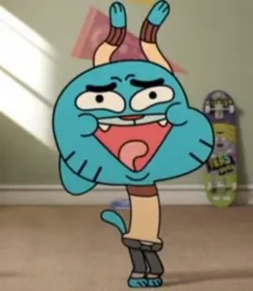 🕺 Gumball Watterson The Amazing World of Gumball kartun, kucing, lucu, gumball, karakter telegram sticker