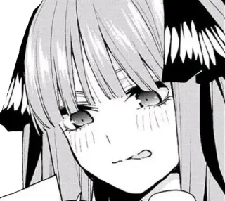 😋 Nino Nakano The Quintessential Quintuplets Anime, Manga, Nino Nakano, Gotoubun no Hanayome, Waifu, Lucu, Gadis whatsapp sticker