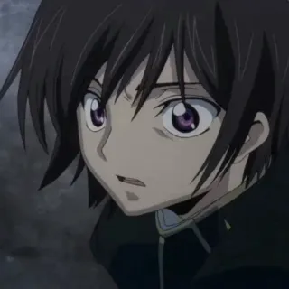 🧩 Lelouch Lamperouge Code Geass Аниме, Мультфильм, Персонаж, Лелуш telegram sticker