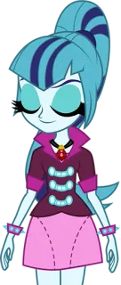 😏 Sonata Dusk Equestria Girls การ์ตูน, ตัวละคร, ผู้หญิง, Equestria Girls, โซนาตา ดัสค์ telegram sticker