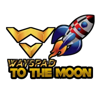 🚀 WAYSPAD TO THE MOON rocket, space, moon, wayspad telegram sticker
