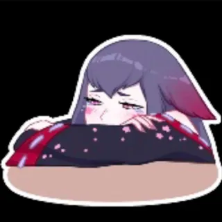 🤧 Anime, Pleurs, Fille, Kawaii, Triste telegram sticker