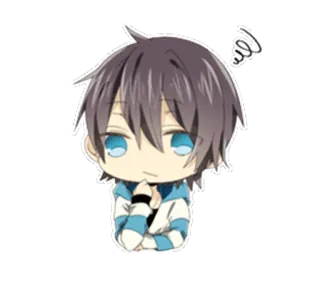 😶 Anime, Manga, Chibi, Garçon, Mignon whatsapp sticker