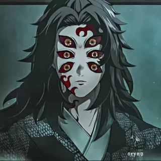 🌓 Kokushibo Demon Slayer quỷ, anime, mắt, kẻ phản diện, Kokushibo telegram sticker