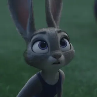 π Judy Hopps Zootopia cartoon, anthropomorphic, rabbit, zootopia, judy hopps telegram sticker