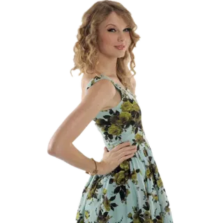 ☺️ Taylor Swift chanteur, célébrité, portrait, femme, robe, artiste, pop star telegram sticker