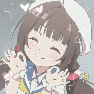 💗 Anime, Chica, Dibujo animado, Personaje, Lindo telegram sticker