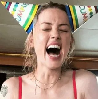 💋 CUMPLE день рождения, вечеринка, праздник, женщина, крик telegram sticker