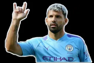 🤟 Sergio Agüero футбол, футболист, спортсмен, Агуэро, Манчестер Сити, Премьер-лига telegram sticker