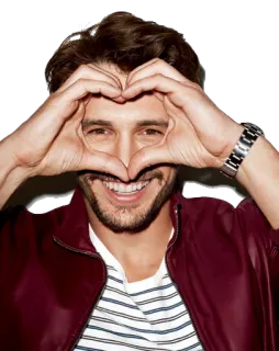 ❤️ hombre, corazón, amor, sonrisa, persona, cariño whatsapp sticker
