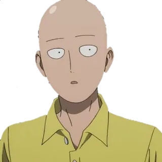 😳 Saitama One-Punch Man Аниме, Герой, Лысый, Боец, Сайтама telegram sticker