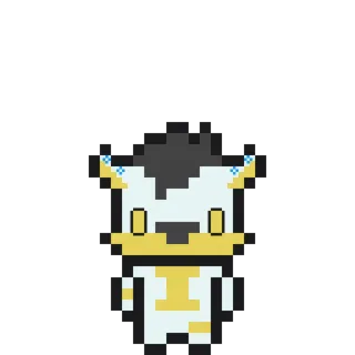 💙 Pixel Art, Cartoon, Figur, Niedlich, Tier, Hund telegram sticker