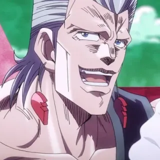 🌟 Jean Pierre Polnareff JoJo's Bizarre Adventure Anime, Personaje, Jojo's Bizarre Adventure, Polnareff telegram sticker