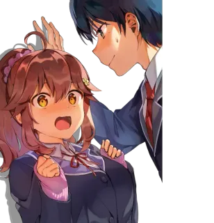 😨 Anime, Couple, Romance, Mignon, Fille, Garçon telegram sticker
