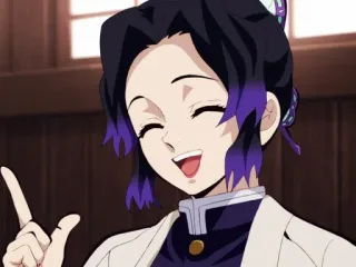 🦋 Shinobu Kocho Demon Slayer Аниме, Клинок, рассекающий демонов, Шинобу Кочо, Персонаж, Манга whatsapp sticker