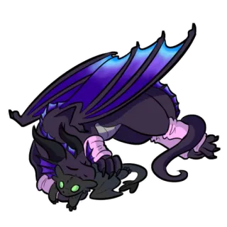 💤 dragão, fofo, adesivo, animal, fantasia, desenho animado telegram sticker