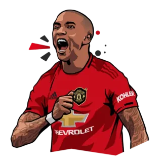 👍 football, Manchester United, football, célébration, sport telegram sticker