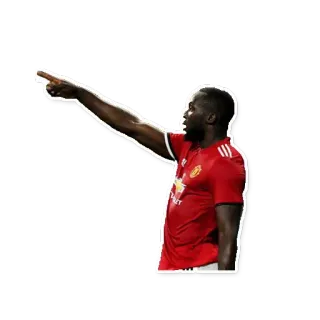 👈 sepak bola, sepak bola, olahraga, atlet, Romelu Lukaku, ManU telegram sticker