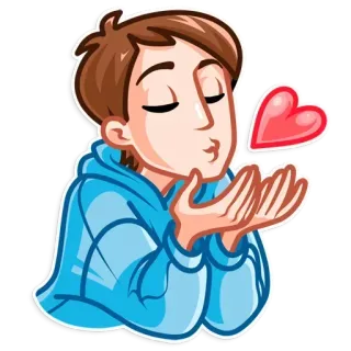 😘 coração, amor, beijo, romance, carinho telegram sticker