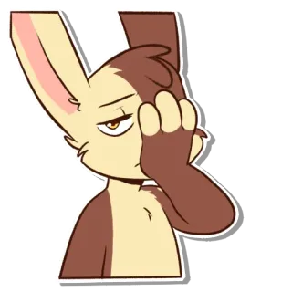 🤦‍♂ Bun Lackadaisy telegram sticker
