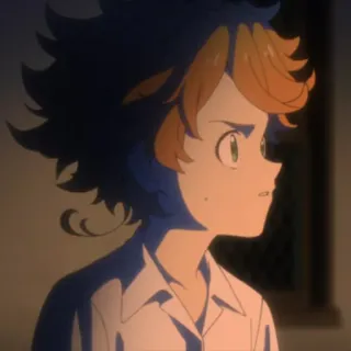 😠 Emma The Promised Neverland Anime, Manga, Emma, The Promised Neverland, Karakter, Ilustrasi whatsapp sticker