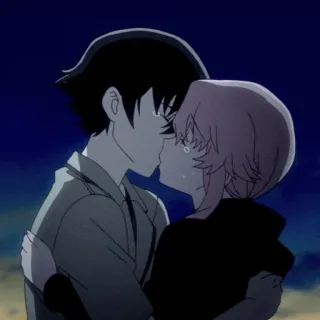 💈 Anime, Couple, Baiser, Romance, Amour whatsapp sticker
