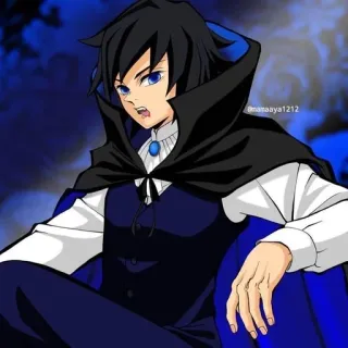 🤭 Giyu Tomioka Demon Slayer Anime, Demon Slayer, Giyu Tomioka, Vampir, Halloween, Fan art telegram sticker