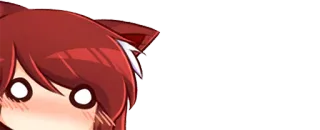 😳 anime, manga, catgirl, kawaii telegram sticker