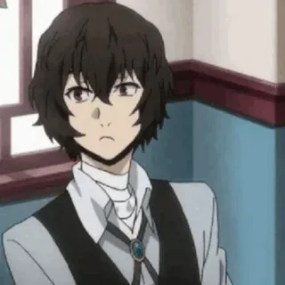 😕 Dazai Osamu Bungou Stray Dogs Anime, Dazai, Osamu, Bungou Stray Dogs, Detective whatsapp sticker