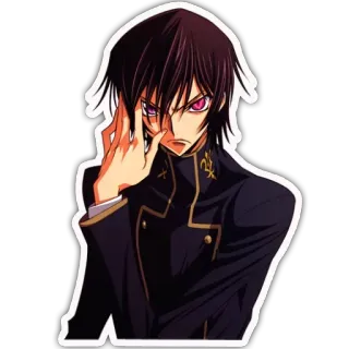 Lelouch code geass whatsapp stickers