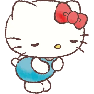 😌 Hello Kitty hello kitty, słodkie, kawaii, kreskówka, kot telegram sticker