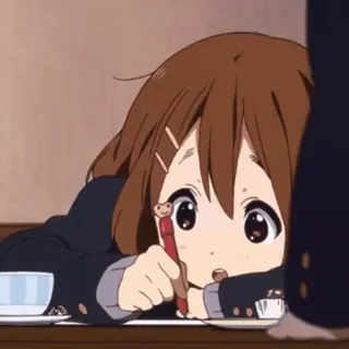 🙂 Anime, Ragazza, Studentessa, Carina, Cartone animato whatsapp sticker