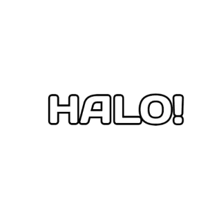 😎 HALO! salut, salutation whatsapp sticker