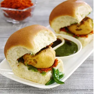 🥙 Essen, Sandwich, Vada Pav, indisches Essen, Streetfood, Snack telegram sticker