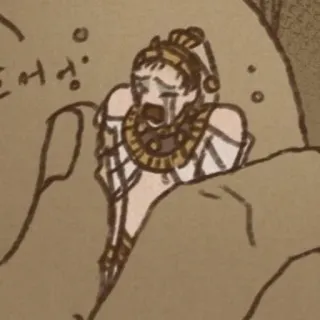 😭 드어엉 pleurs, armure, triste, dessin animé, détressé telegram sticker
