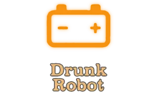 🚗 Drunk Robot Roboter, betrunken, Spiel, Cartoon telegram sticker