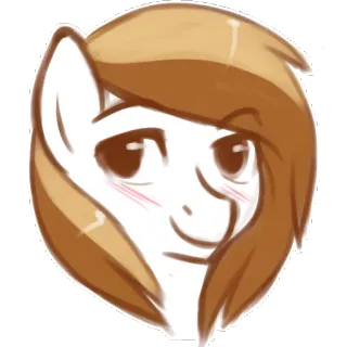 😏 poni, kartun, binatang, kuda, kuda, clipart, gambar telegram sticker