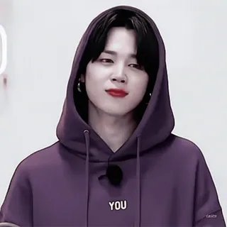 🎡 YOU K-pop, Idole, Célébrité, Sweat à capuche, Violet, Toi telegram sticker